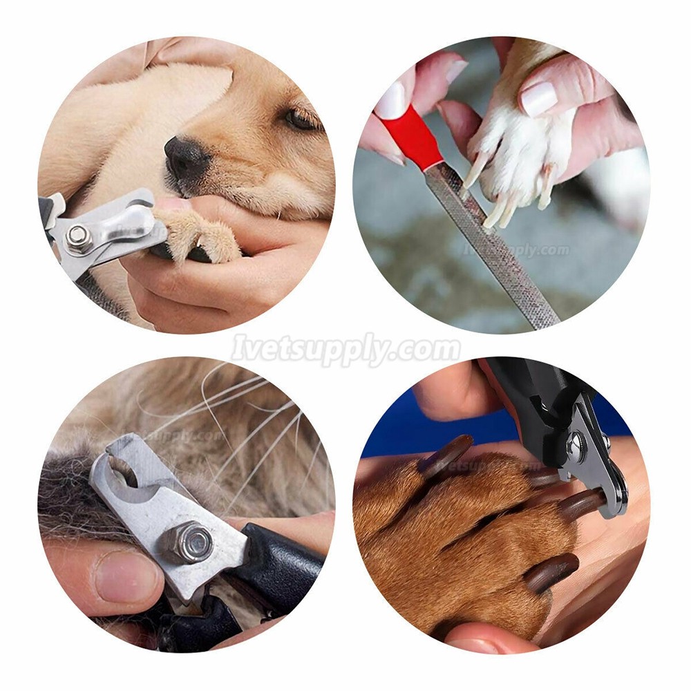 Dog Nail Clippers Trimmer Cat Pet Toenail Claw Cutter Grooming Scissors Blades